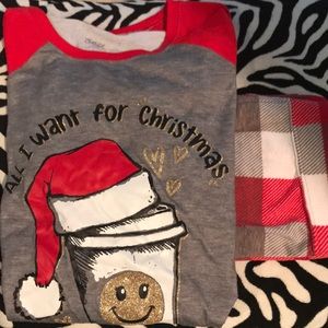 Justice girls pajama set size 16/18